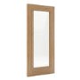 Internal Oak Fully-Glazed Door with Clear Bevelled Glass - Pre-Finished - 1981 x 762 x 35mm - Wellington - XL Joinery