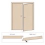 Internal Walnut Rebated French Doors with Clear Glass - Pre-Finished - 1981 x 1168 x 40mm - Ravenna - XL Joinery
