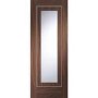 Internal Walnut Fully-Glazed Door with Clear Glass - Pre-Finished - 1981 x 762 x 35mm - Varese Essential - XL Joinery