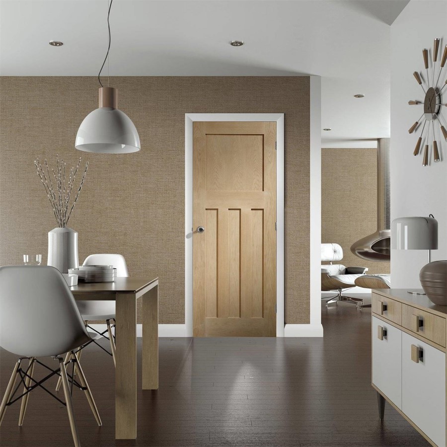 Internal Oak Pre-Finished DX Door - Pre-Finished, 1981 x 762 x 35 mm