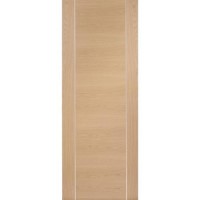 Internal Oak FD30 Fire Door with Aluminium Detail - Pre-Finished - 1981 x 838 x 44mm - Forli - XL Joinery