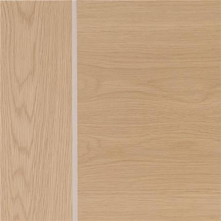 Internal Oak Door with Aluminium Detail - Pre-Finished - 2040 x 726 x 40mm - Forli - XL Joinery