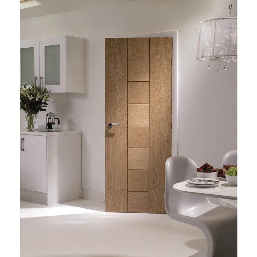 Internal Oak Pre-Finished Messina - Pre-Finished, 1981 x 762 x 35 mm
