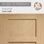 Internal Oak Pre-Finished Shaker 4 Panel Door - Pre-Finished, 1981 x 686 x 35 mm