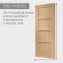 Internal Oak Pre-Finished Shaker 4 Panel Door - Pre-Finished, 1981 x 686 x 35 mm