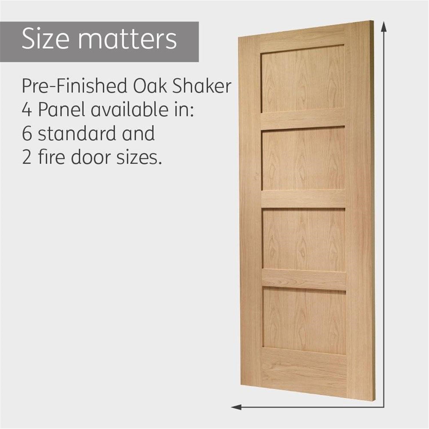 Internal Oak Pre Finished Shaker 4 Panel Door Pre Finished 1981 X internal-oak-pre-finished-shaker-4-panel-door-pre-finished-1981-x