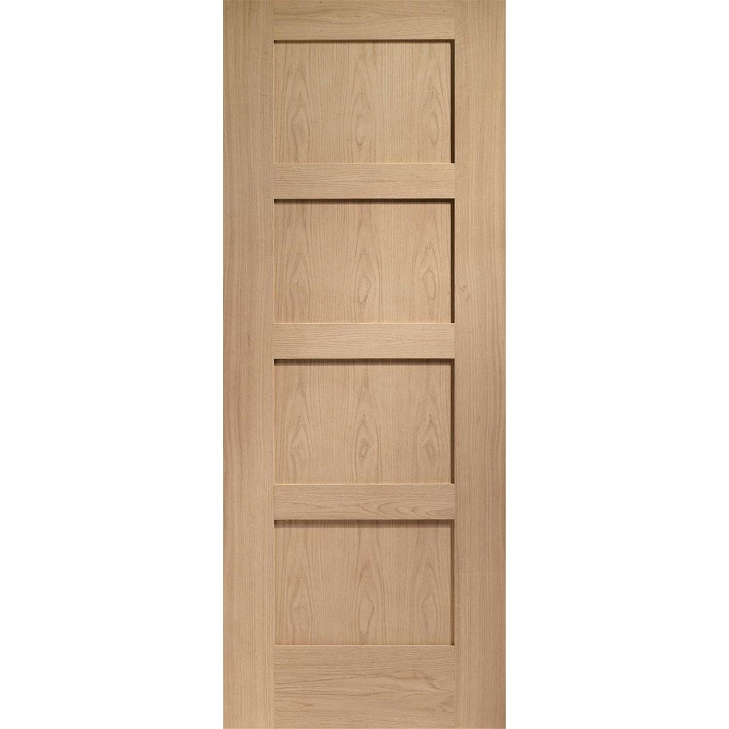 Internal Oak Pre Finished Shaker 4 Panel Door Pre Finished 1981 x 838 x 35mm