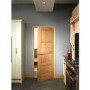 Internal Oak Shaker 4 Panel FD30 Fire Door - Pre-Finished - 1981 x 762 x 44mm - Shaker 4 - XL Joinery