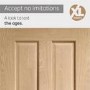 Victorian 4 Panel Pre-Finished Internal Oak Door - Pre-Finished, 1981 x 838 x 35 mm
