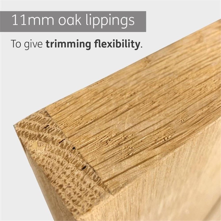 Internal Oak Victorian 4-Panel Door - Pre-Finished - 2040 x 826 x 40mm - Victorian - XL Joinery
