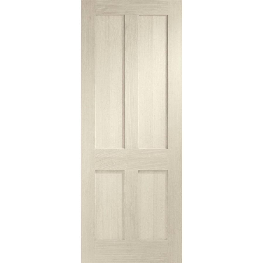 Internal Oak Victorian Shaker 4-Panel FD30 Fire Door - Pre-Finished - 1981 x 762 x 44mm - Victoria - XL Joinery