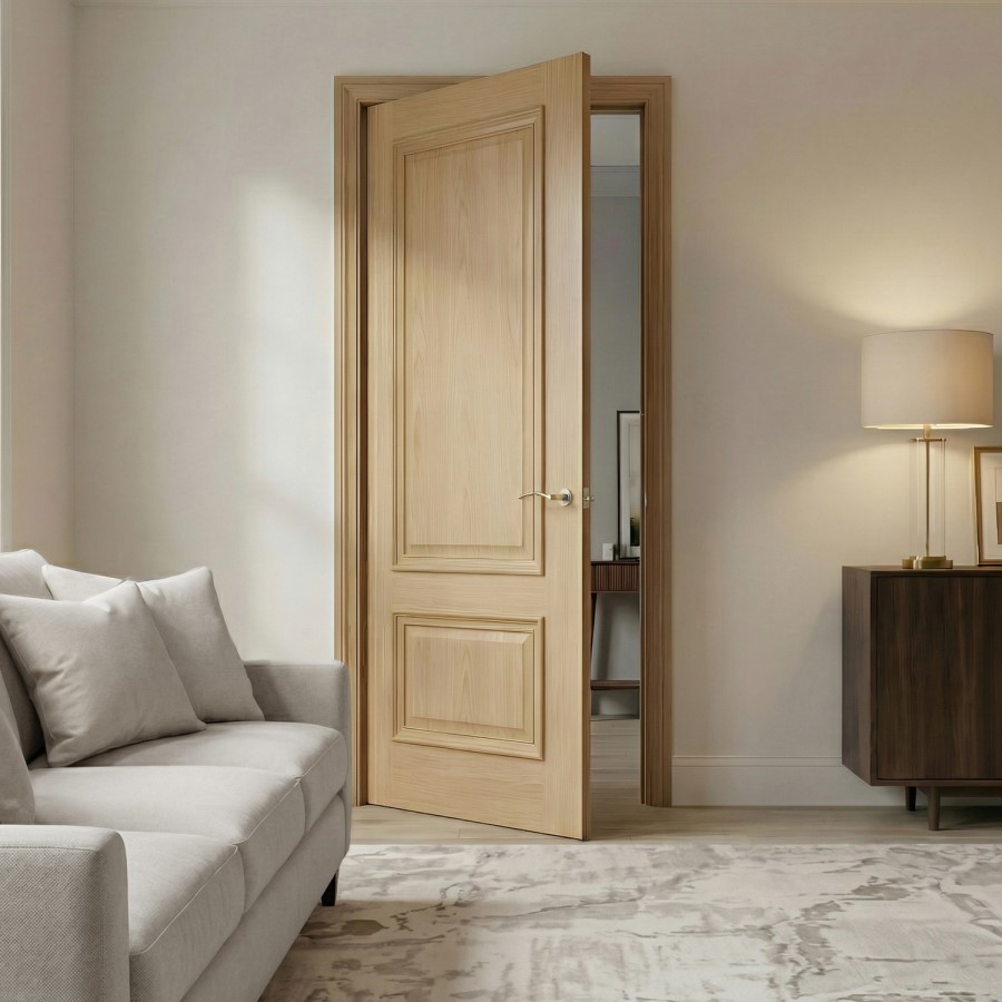 Internal Oak Pre-finished Nelson Door with RM - 1981 x 762 x 35mm (30")