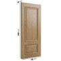 Internal Oak 2-Panel Door with Raised Mouldings - Pre-Finished - 1981 x 762 x 35mm - Nelson - XL Joinery
