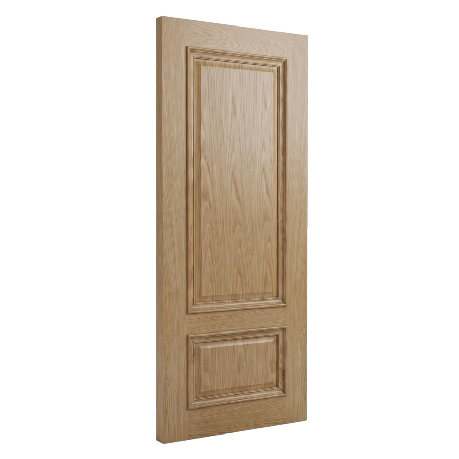 Internal Oak 2-Panel Door with Raised Mouldings - Pre-Finished - 1981 x 762 x 35mm - Nelson - XL Joinery