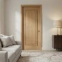 Internal Oak Pre-finished Wellington Fire Door with RM - 1981 x 762 x 44mm (30")
