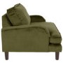Pet Sofa Bed in Olive Green Velvet - Suitable for Dogs & Cats