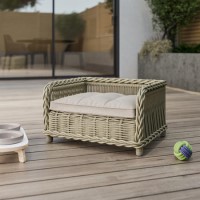 Small Rattan Pet Bed - 56cm Wide