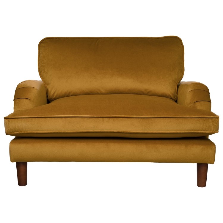 Pet Sofa Bed in Mustard Velvet - Suitable for Dogs & Cats