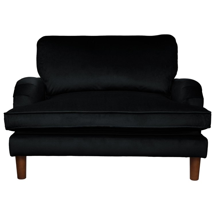 Pet Sofa Bed in Black Velvet - Suitable for Dogs & Cats