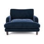 Dog Sofa Bed in Blue Velvet - Payton