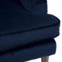 Dog Sofa Bed in Blue Velvet - Payton