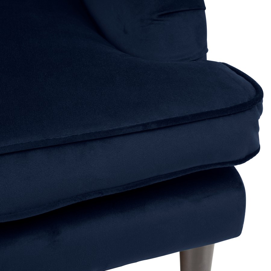 Dog Sofa Bed in Blue Velvet - Payton