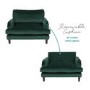 Green Velvet Dog Sofa Bed - Payton
