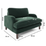 Green Velvet Dog Sofa Bed - Payton