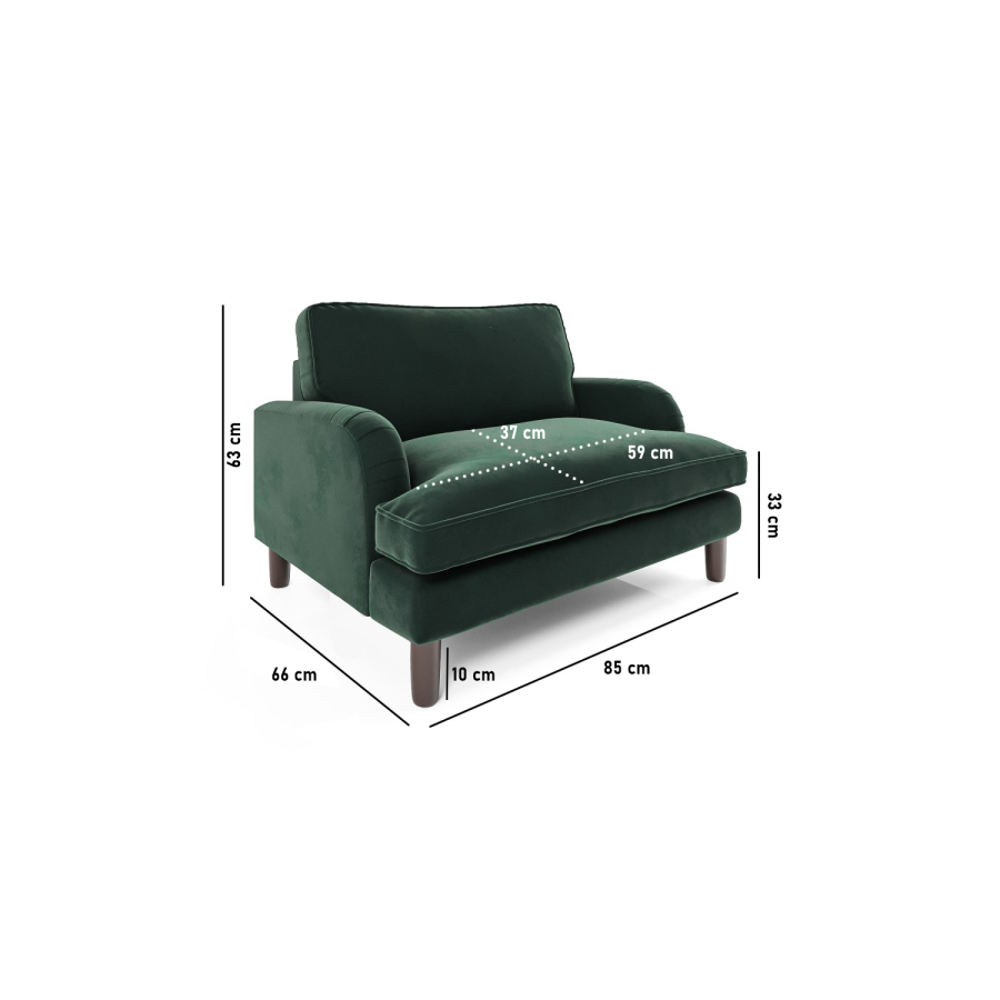 Green Velvet Dog Sofa Bed - Payton
