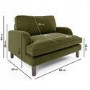 ALMOST PERFECT - Pet Sofa Bed in Olive Green Velvet - Suitable for Dogs & Cats