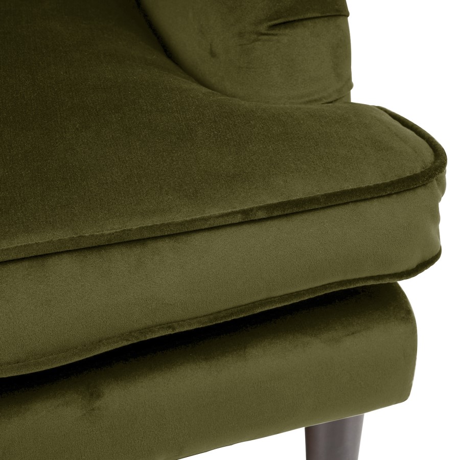 Payton Olive Green Velvet Pet Sofa - Suitable for Dogs & Cats