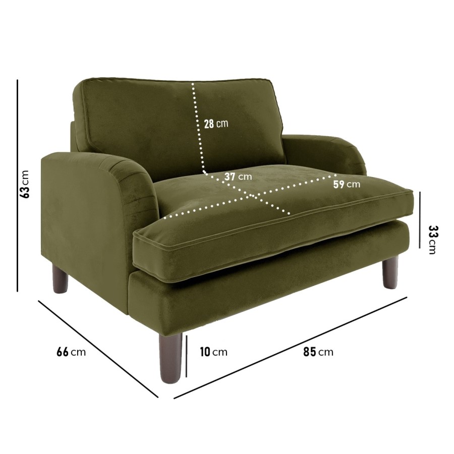 Dog Sofa Bed in Olive Green Velvet - Payton