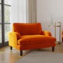 Pet Sofa Bed in Orange Velvet - Suitable for Dogs & Cats - Payton