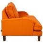Payton Orange Velvet Pet Sofa Bed - Suitable for Dogs & Cats