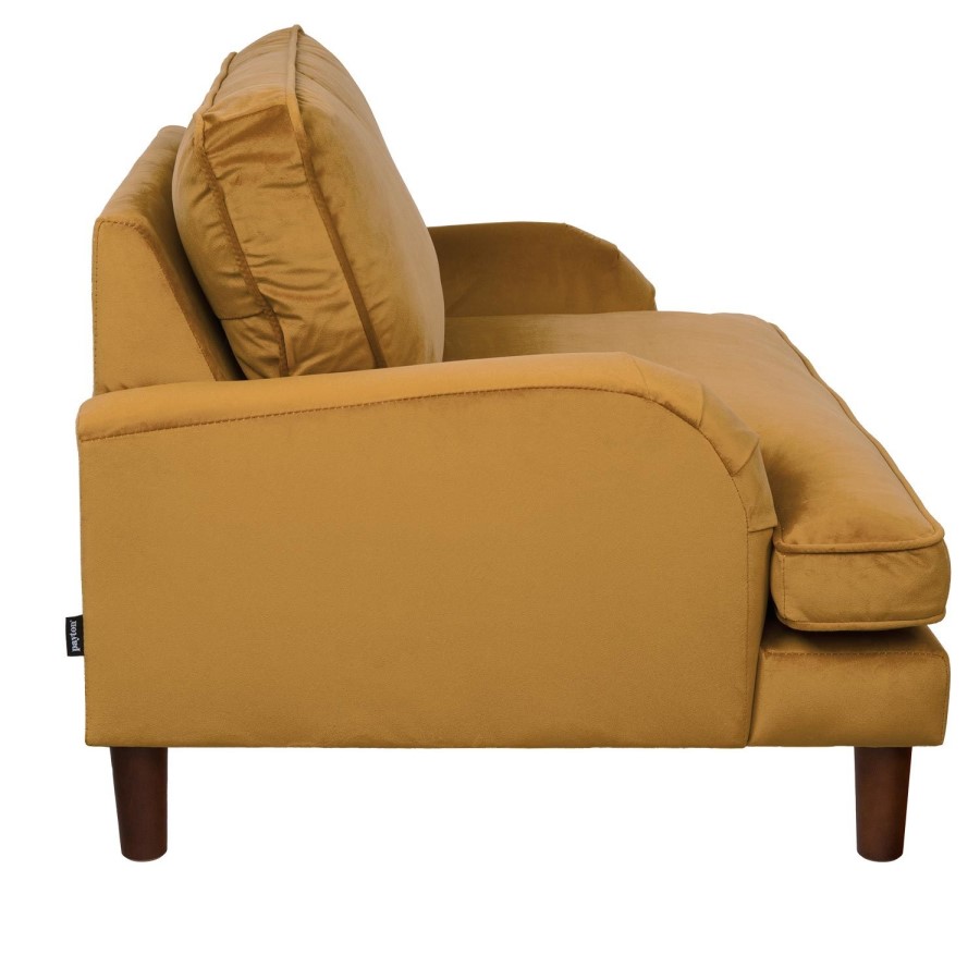 Pet Sofa Bed in Mustard Velvet - Suitable for Dogs & Cats - Payton