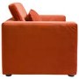 Dog Sofa Bed in Burnt Orange Velvet - Hudson 
