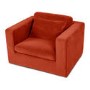 Burnt Orange Velvet Kids Armchair - Hudson