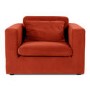 Burnt Orange Velvet Kids Armchair - Hudson