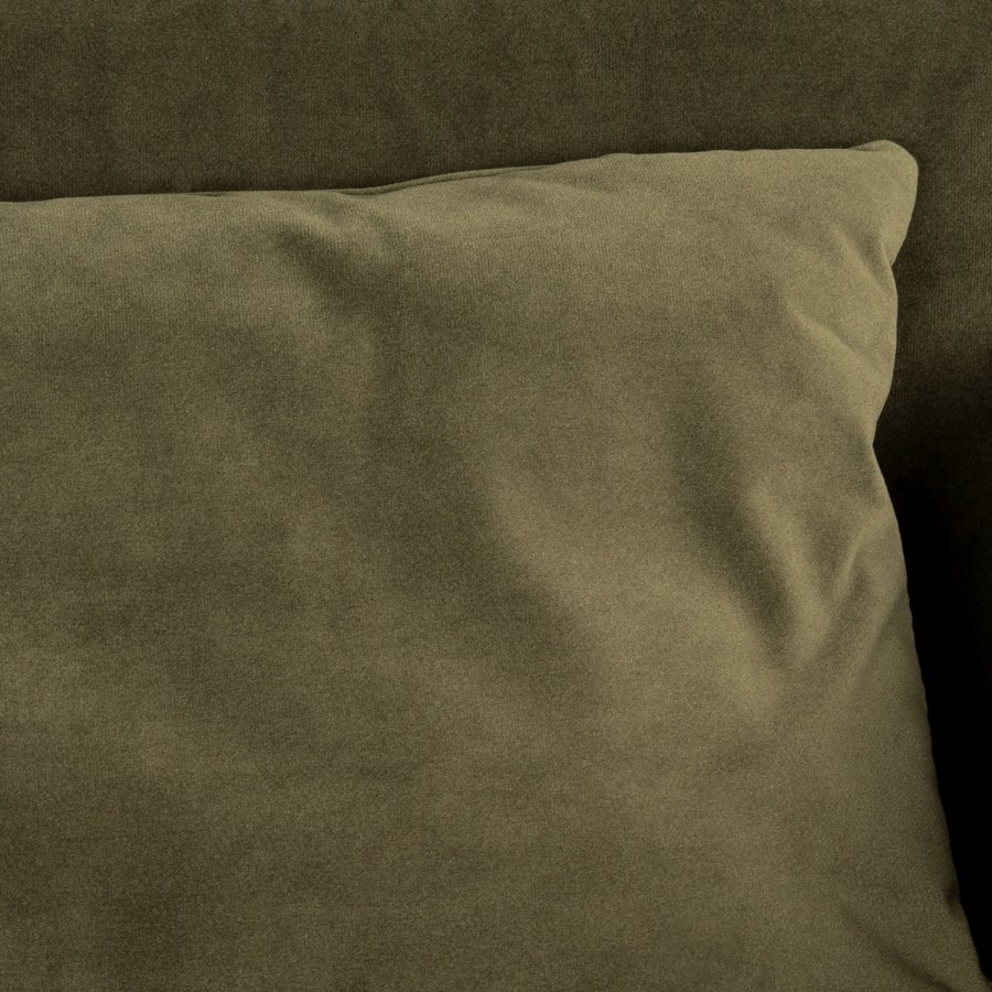 Dog Sofa Bed in Khaki Green Velvet - Hudson