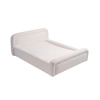 Cream Textured Pet Bed with Removeable Cover Medium Size Pets - Naomi