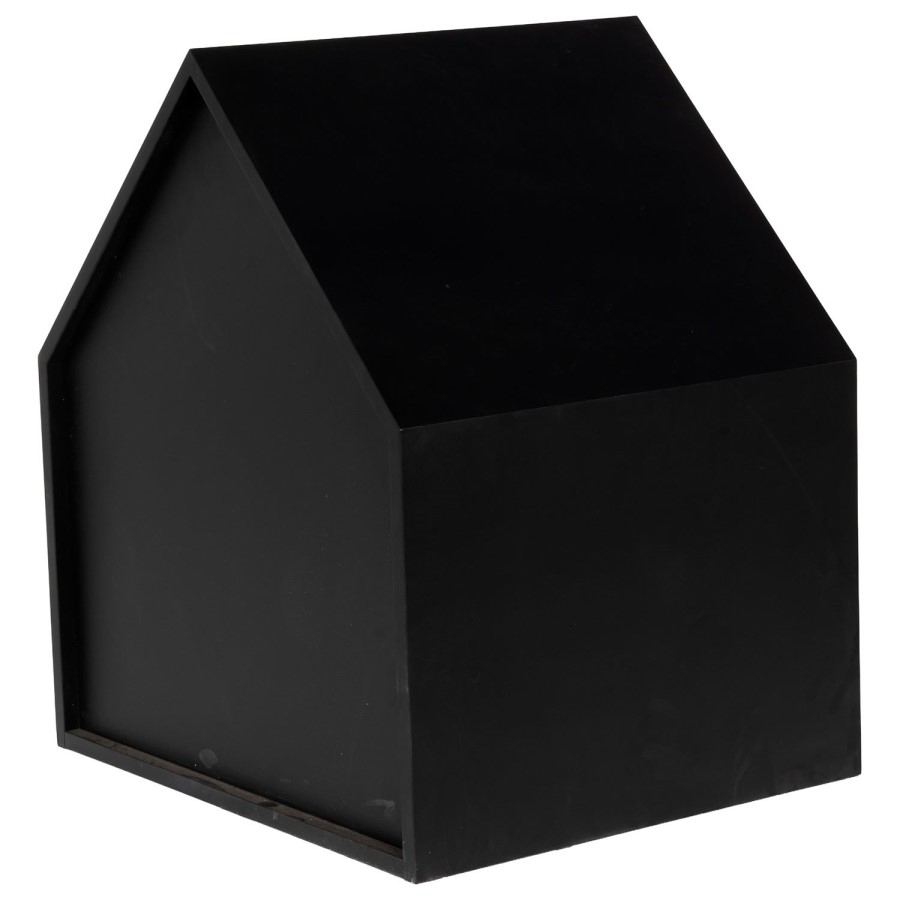 Half Open Wooden Pet House with Quilted Cushion