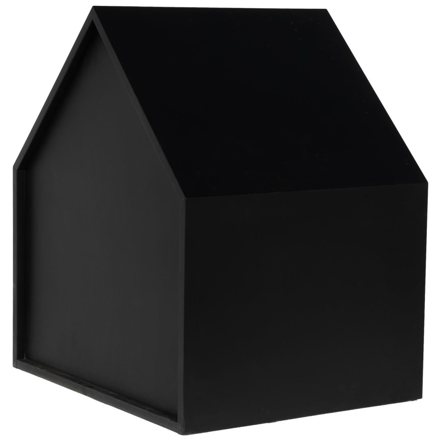 Fully Open Wooden Pet House with Quilted Cushion