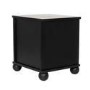 Indoor Cat House Side Table with Washable Cushion in Black
