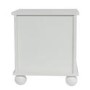 Pet Side Table with Quilted Cushion in White