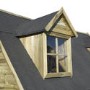 Wooden Country Cottage Playhouse - 251cm x 264cm -Rowlinson 