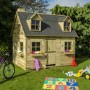 Wooden Country Cottage Playhouse - 251cm x 264cm -Rowlinson 