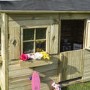 Wooden Country Cottage Playhouse - 251cm x 264cm -Rowlinson 