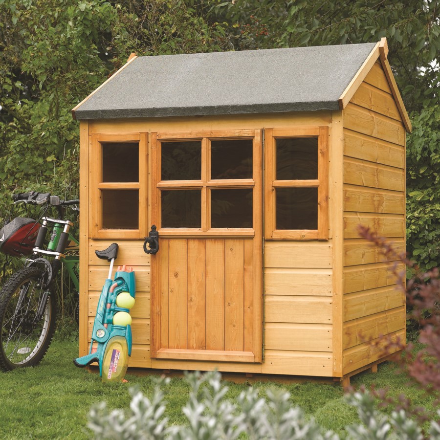 Rowlinson Little Lodge Kid's Small Garden Playhouse