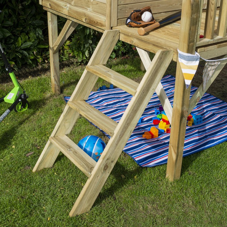 Rowlinson Wooden Lookout Playhouse with Balcony  