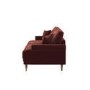 Berry Brown Chenille Feather-Filled 3-Seater Sofa - Payton Heritage